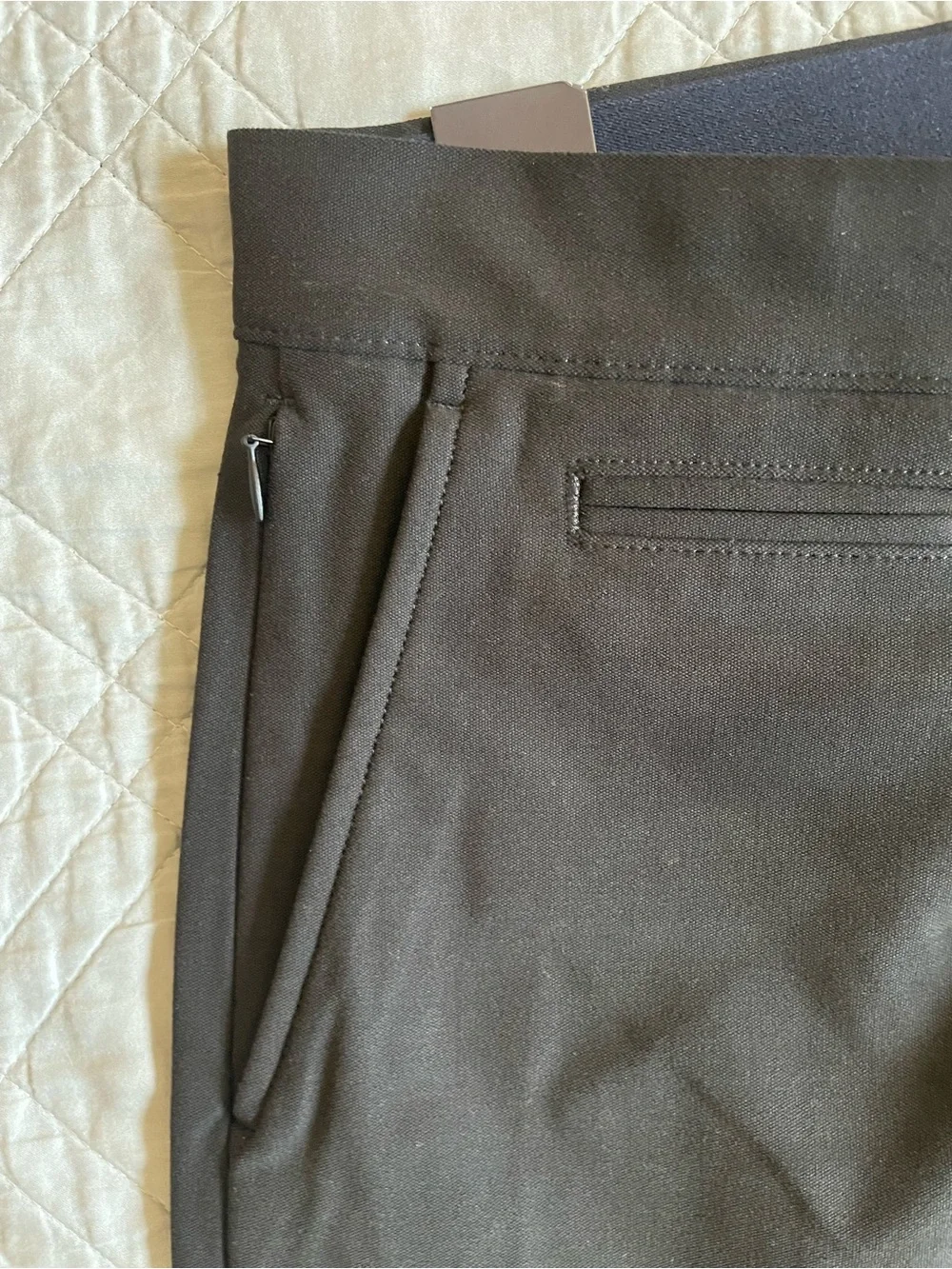 J.CREW 484 Slim-fit tech pant in Black Size 33/32 NWT $128 CG696